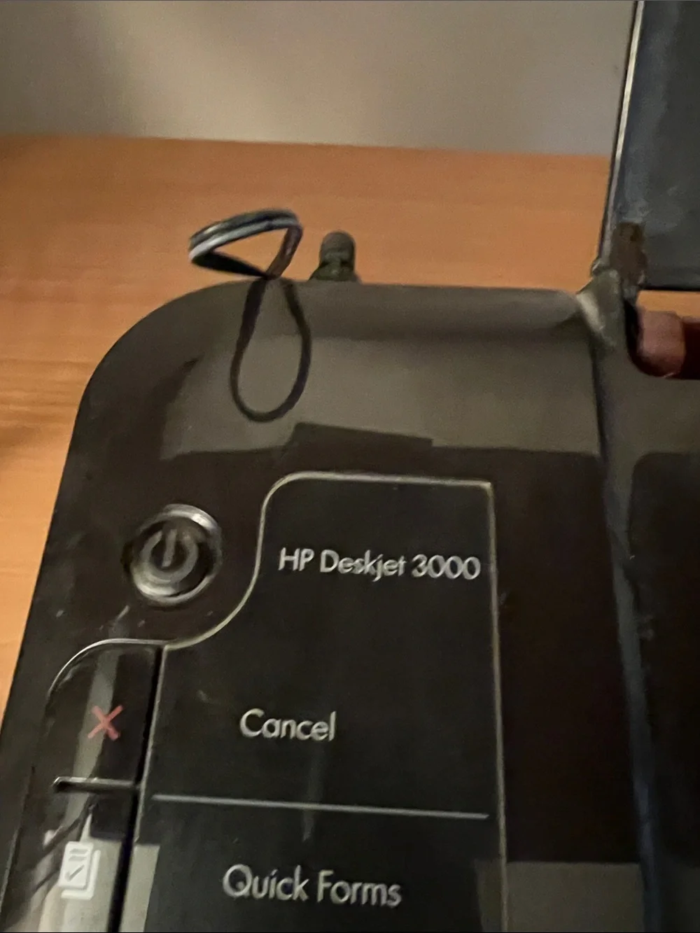 HP Black All-in-One Desk Printer with Setup Guide
